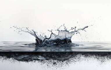 splash of water,created with Generative AI tecnology.