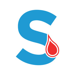 Hydro Logo combine with letter S vector template