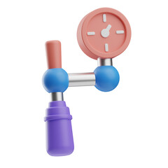 Object Medical Electronic Devices Oxygen Controller 3D Illustration