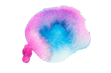 Watercolour Pink, blue colour abstract background. 