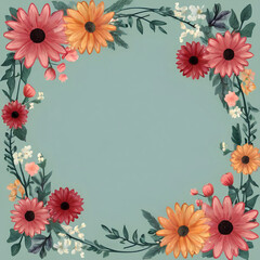 Obraz premium Flower frame