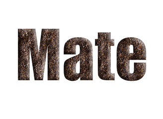 Mate tea, popular in South American countries. .PNG file