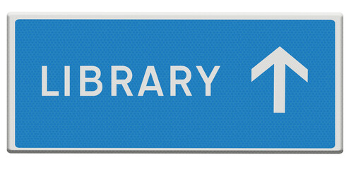 Sign Directions to the Library