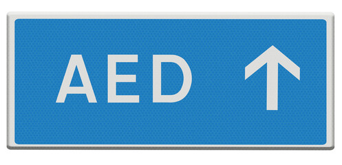 Sign Directions to the AED defibrillator