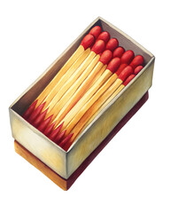 matchbox isolated on a white background