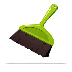 Small hand broom vector isolated illustration - 766193676