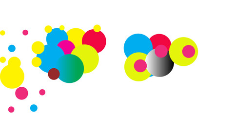 CMYK vs RGB color model icon. Types of color mixing multicolour colors illustration symbol.