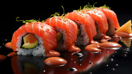 salmon roll from gourmet dee's