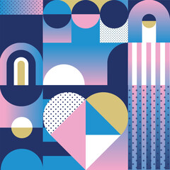 Summer Sports Games Event in Paris abstract geometric elements trendy pattern Sale gift card background winner competition congratulations flat modern design champion award travel banner