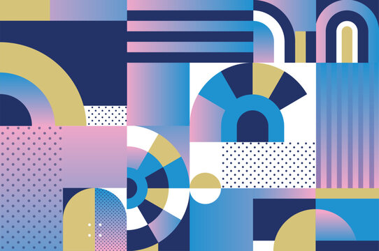 Summer Sports Games Event in Paris abstract geometric elements trendy pattern Sale gift card background winner competition congratulations flat modern design champion award travel banner