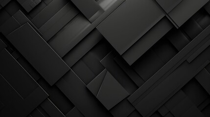 Fototapeta na wymiar Black dark abstract linear design with lines background