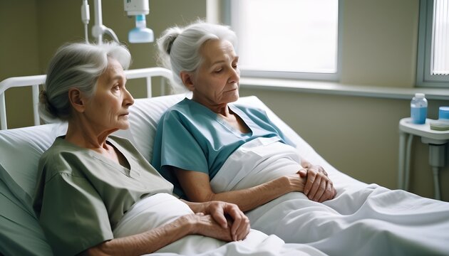 old Couple in hospital