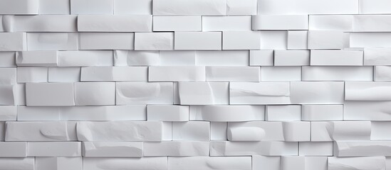 Detailed view of a structure built using many white square pieces of paper arranged in a grid pattern