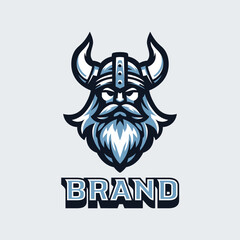 Viking Head Logo. Mascot Logo. E-Sport Logo