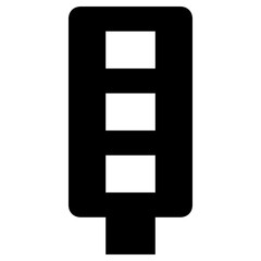 traffic signals icon, simple vector design