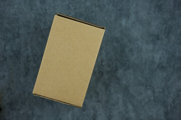 Brown kraft paper brown box product packaging. Packaging paper and shipping online box