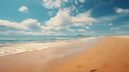 Fototapeta na wymiar simple brown sand on the beach