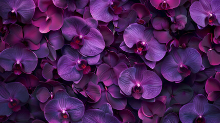 Purple orchids, close-up