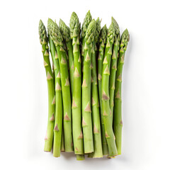 asparagus on white background