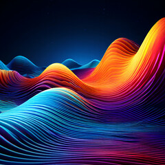 Abstract background footage of futuristic gliterry neon light colors spectrum