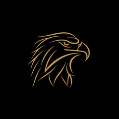鷲のシンプルなロゴ/Simple Logo of a Eagle/Generative AI
