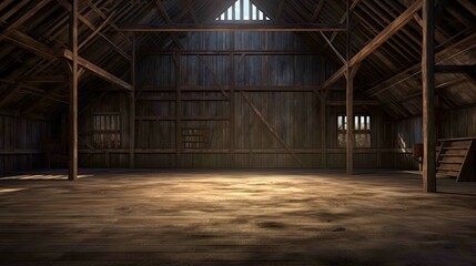 Old abandoned house. AI generated art illustration.