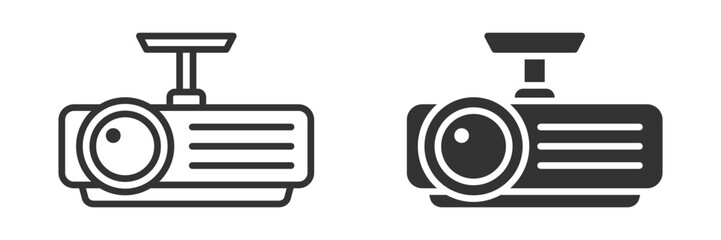 Projector icon isolated on a white background. Vector illustration.