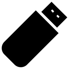 usb icon, simple vector design