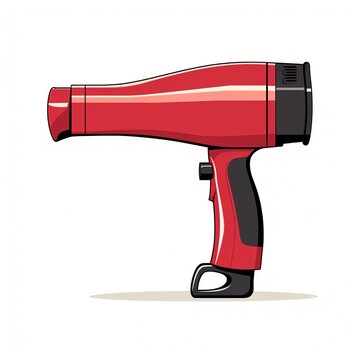 recommend clip art: a red hair dryer
