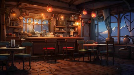 Interior of the church of st john. AI generated art illustration.