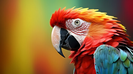 Fototapeta premium Parrot, creative animal concept
