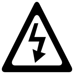 warning icon, simple vector design