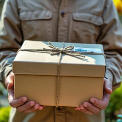 the seamless bridge from virtual cart to real-world doorstep: the day-to-day heroics of an online delivery courier. ai generated - obrazy, fototapety, plakaty
