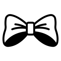 bow ribbon blackfill style icon