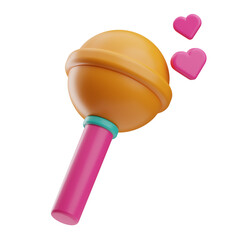 Object Teenager Candy 3D Illustration