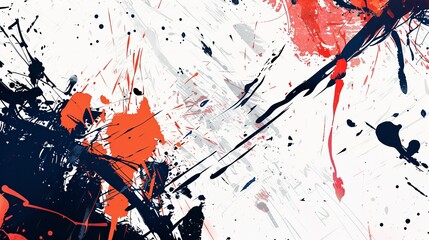 Paint splatter art