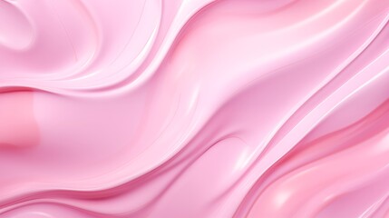 Fototapeta premium Elegant Wavy Pink Satin Fabric Texture Abstract