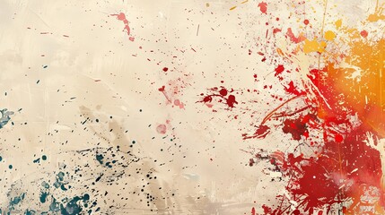 Paint splatter art