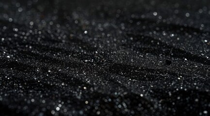 Black granite texture background with grainy and smooth surface for decoration