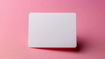 Blank card on table for message, cardboard background