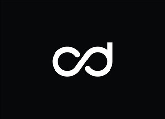 CD Alphabet initial letter logo , template logo design vector