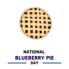 vector graphic of national blueberry pie day good for national blueberry pie day celebration. 