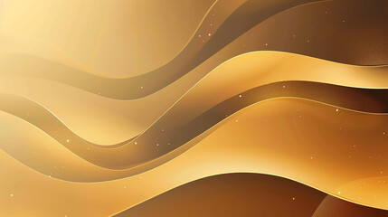 Luxury light brown abstract background combine with golden lines element. luxury gold abstract wave...