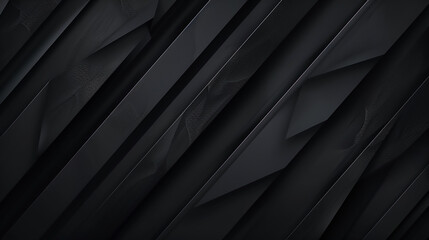 Dark deep black dynamic abstract background with diagonal lines. Modern creative abstract black...