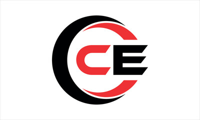 CE initial letter circle icon gaming logo design vector template. batman logo, sports logo, monogram, polygon, war game, symbol, playing logo, abstract, fighting, typography, minimal, wings logo, sign