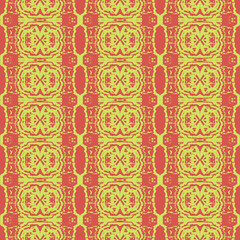 Old wallpaper on the wall.