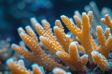 Obraz premium Yellow beautiful coral