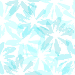 Vector illustration of watercolor textured abstract art textile flower design