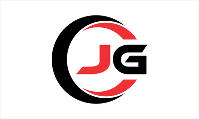 JG initial letter circle icon gaming logo design vector template. batman logo, sports logo, monogram, polygon, war game, symbol, playing logo, abstract, fighting, typography, minimal, wings logo, sign