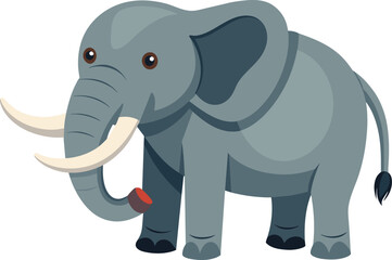 elephant-white-background vector illustration.eps